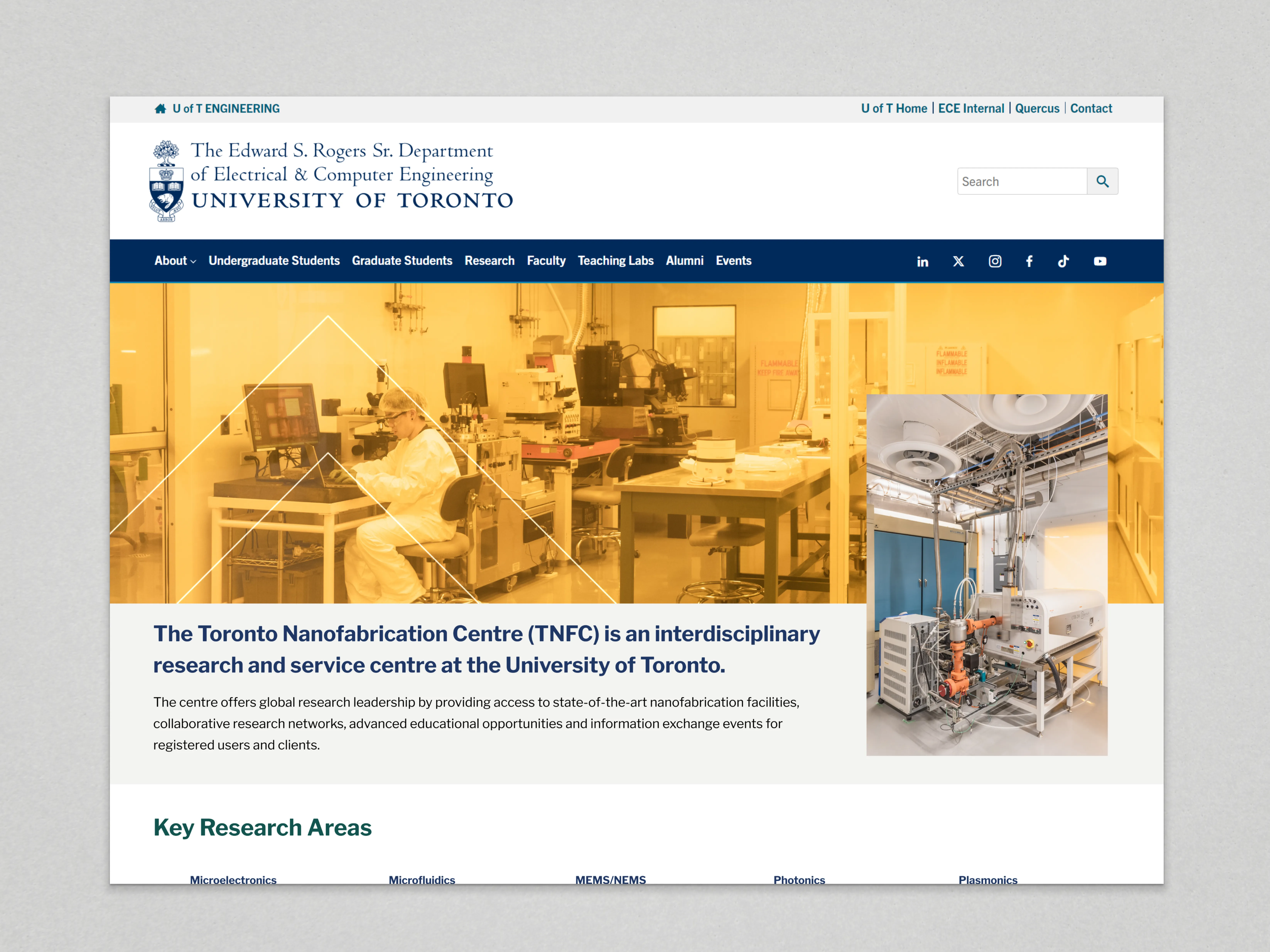 Redesigned TNFC content hub integrated into ECE's website
