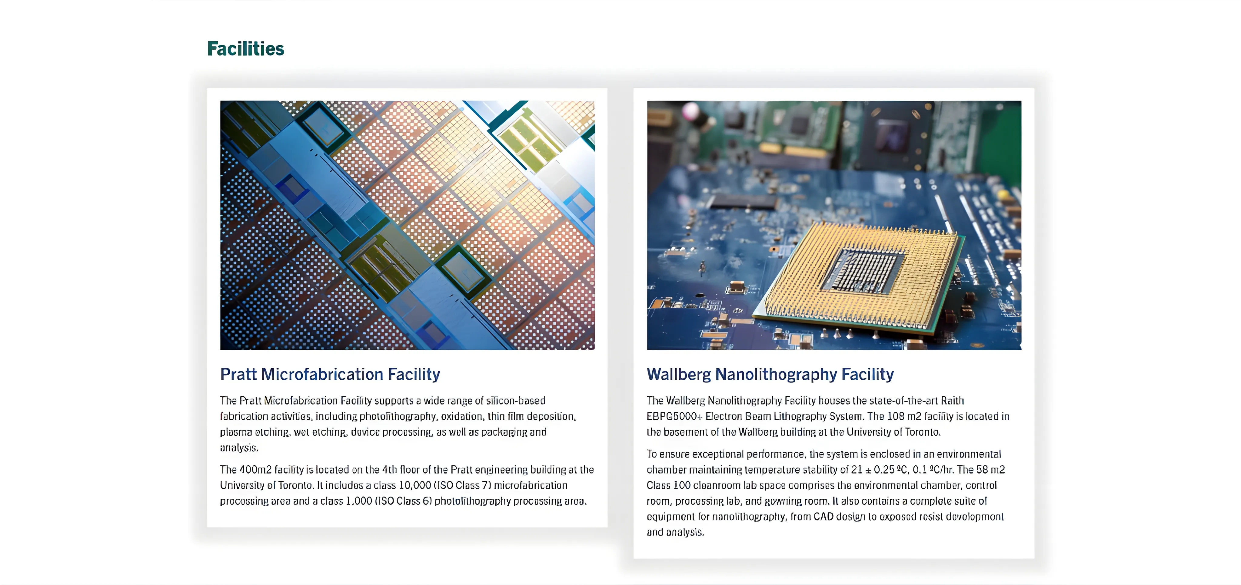 TNFC's Facilities Section